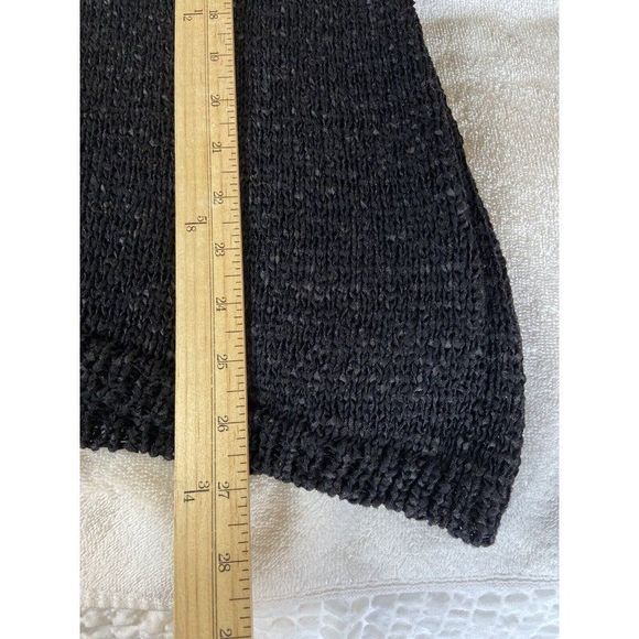 Chico's women's black 3/4 sleeve sweater size 1 - Picture 4 of 8